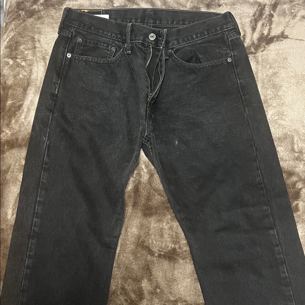 Levi's Men's Straight Black Jeans